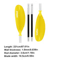Ensemble de pagaies de kayak en alliage d'aluminium